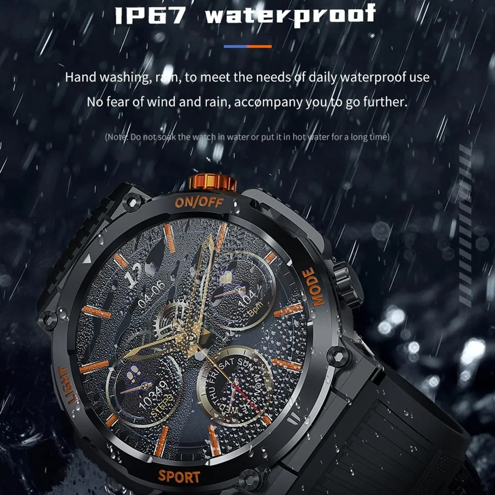 1.46 Inch Round Screen Bluetooth Smart Watch Support Health Monitoring & 100  Sports Modes