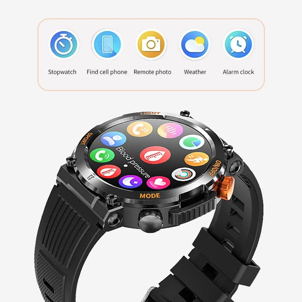 1.46 Inch Round Screen Bluetooth Smart Watch Support Health Monitoring & 100  Sports Modes