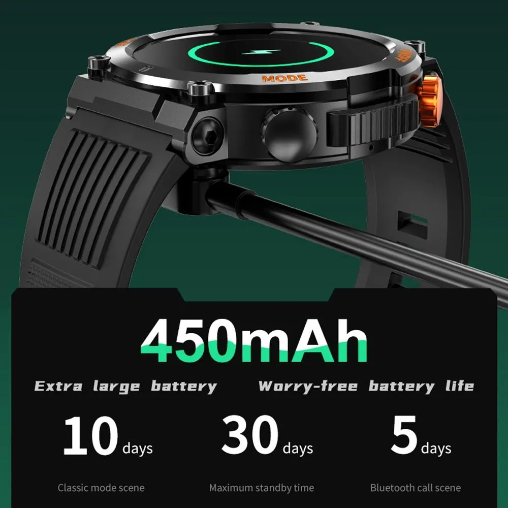 1.46 Inch Round Screen Bluetooth Smart Watch Support Health Monitoring & 100  Sports Modes