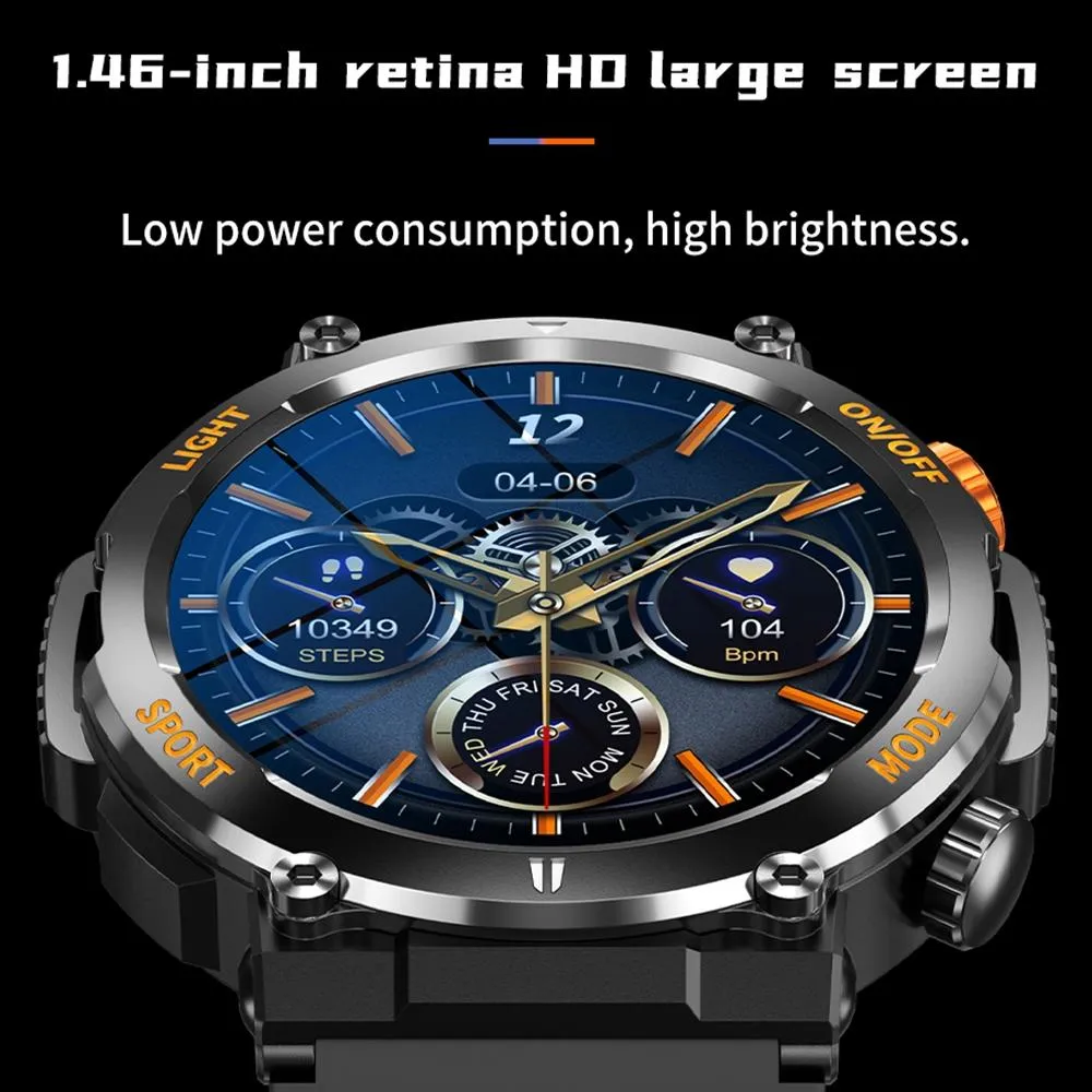 1.46 Inch Round Screen Bluetooth Smart Watch Support Health Monitoring & 100  Sports Modes