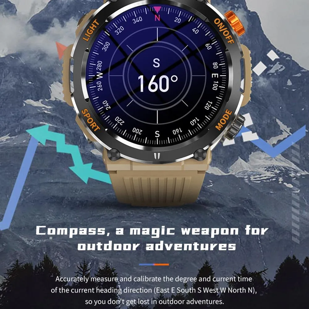 1.46 Inch Round Screen Bluetooth Smart Watch Support Health Monitoring & 100  Sports Modes