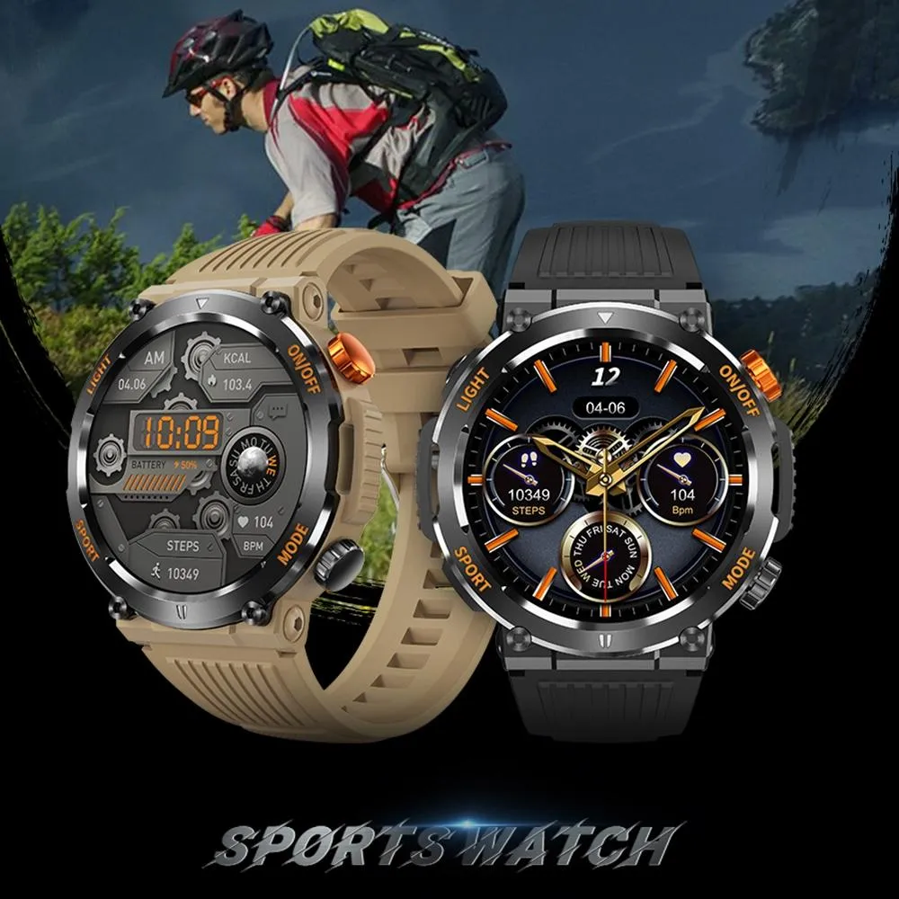 1.46 Inch Round Screen Bluetooth Smart Watch Support Health Monitoring & 100  Sports Modes