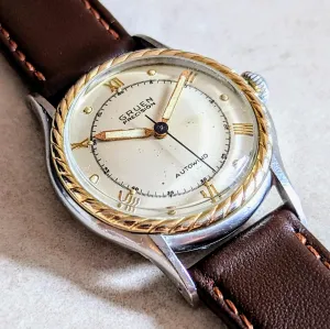 1947 GRUEN Precision Autowind Watch Bumper Vintage Wristwatch