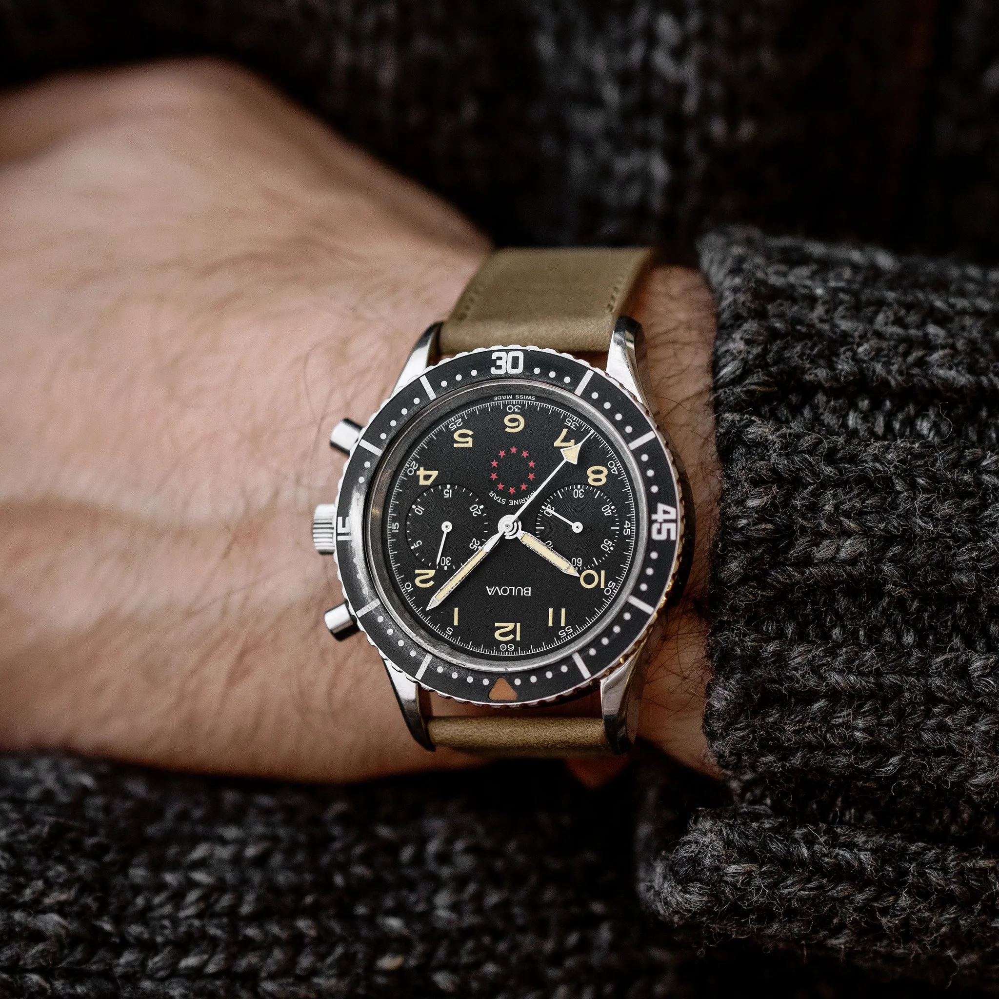 1970s Bulova Marine Star Chronograph Ref. BA 8080101 A