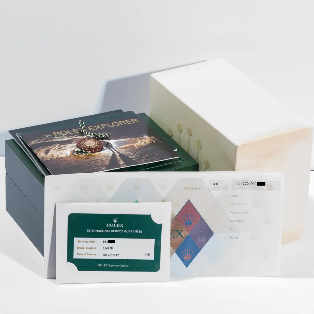 2006 Rolex Explorer Ref. 114270 with Box & Papers