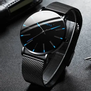 2020 Minimalist Men's Fashion Ultra Thin Watch