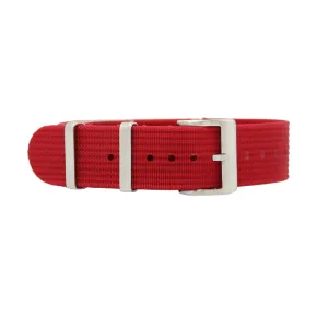 22mm Nato Strap - Scarlet Red