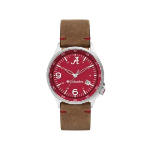 Alabama Canyon Ridge 3-Hand Date Saddle Leather Watch by Columbia Sportswear
