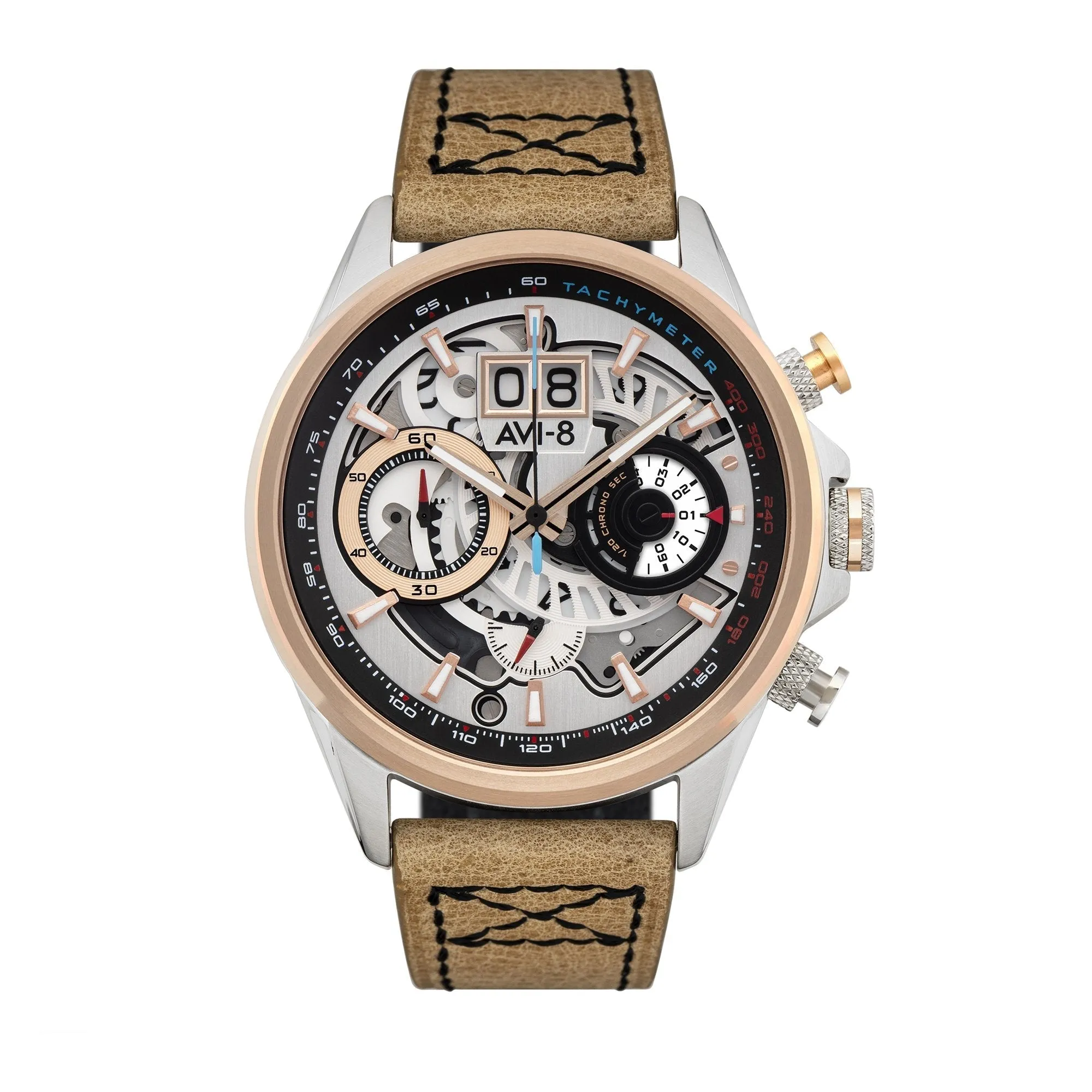 AVI-8 Hawker Harrier Matador Chronograph Burnt Gold Brown