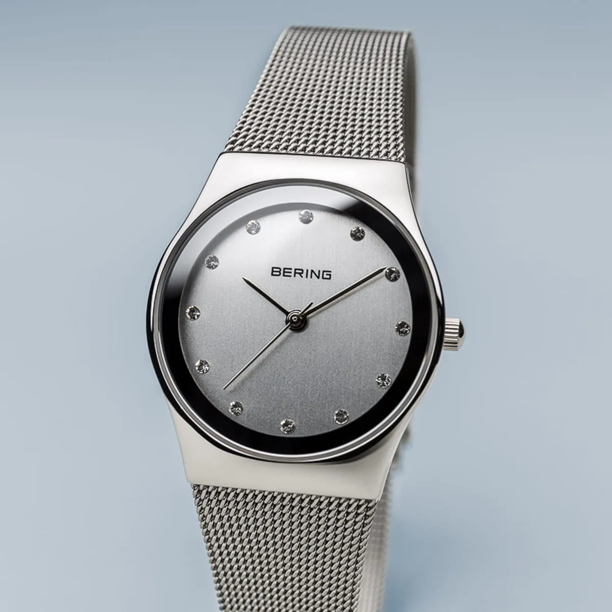 Bering Ladies Steel Crystal Dial Set Watch