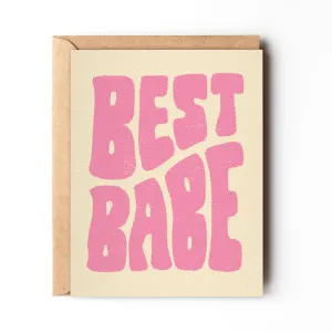 Best Babe Retro Card