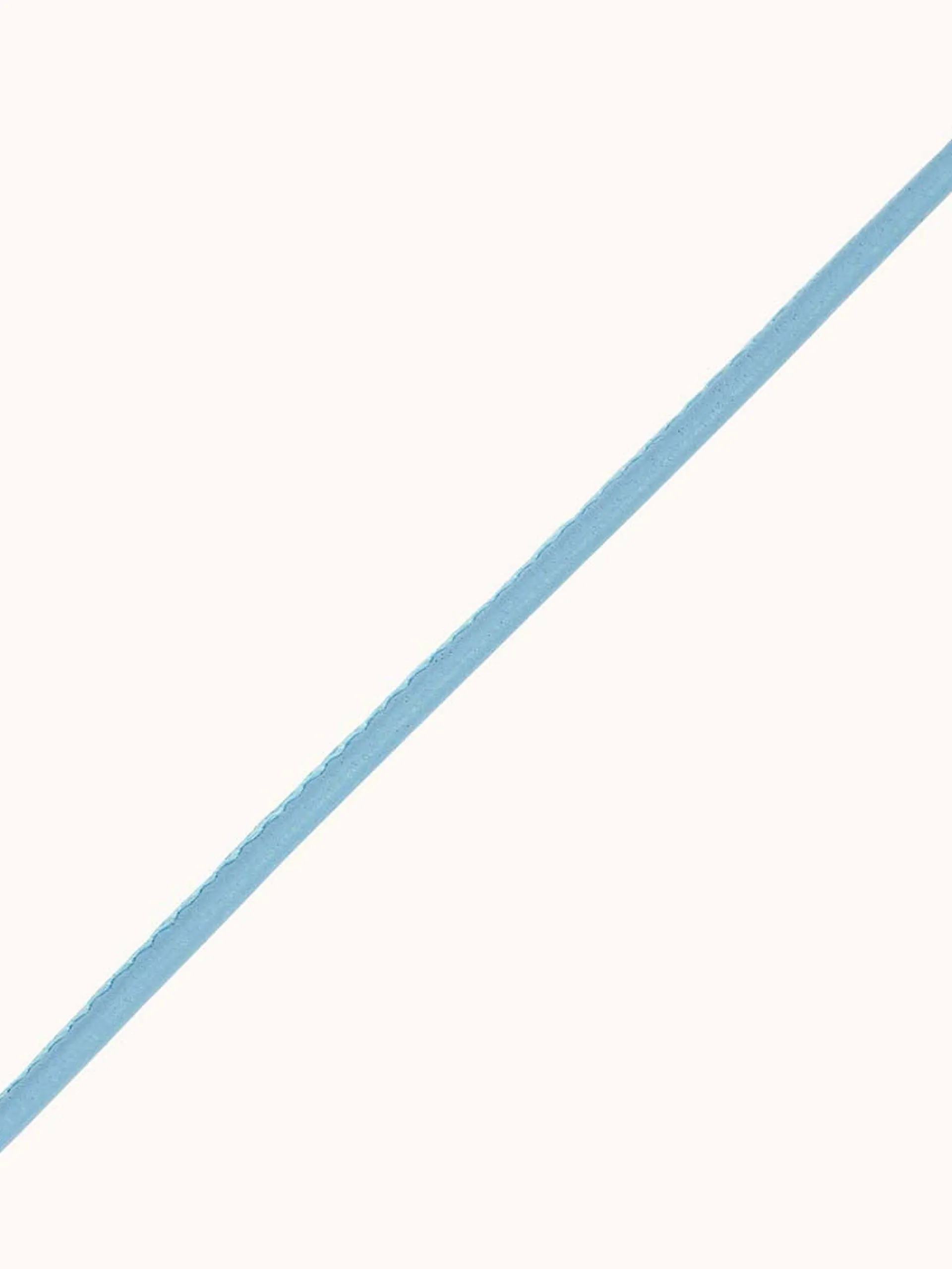 Blue leather cord