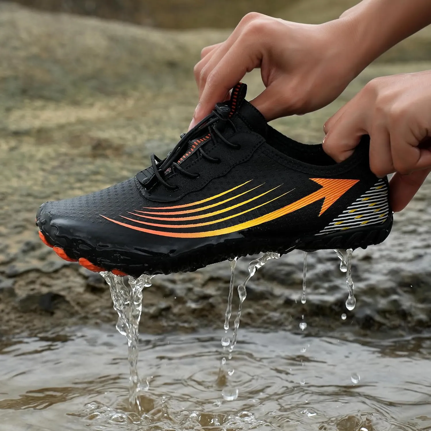 Canbebig Barefoot Shoes for Women Men Healthy & Non-Slip Athletic Footwear Waterproof Hiking Shoes Wide Toe Water Shoe Unisex Sneakers