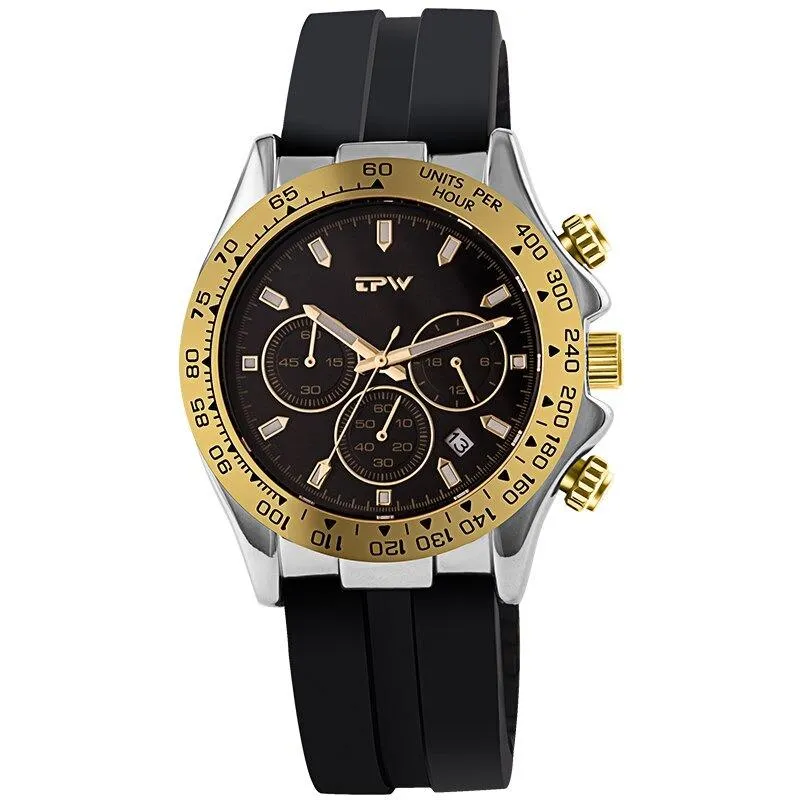 Captivating Chronograph Quartz Watch With Silicone Band