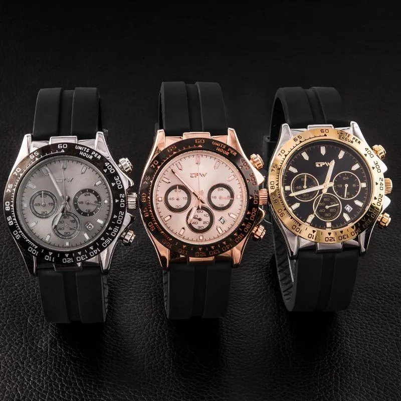 Captivating Chronograph Quartz Watch With Silicone Band
