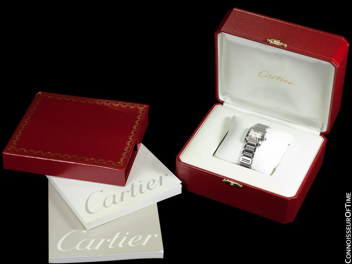 CARTIER Ladies Tank Francaise Stainless Steel Watch, W51008Q3 - Box & Papers
