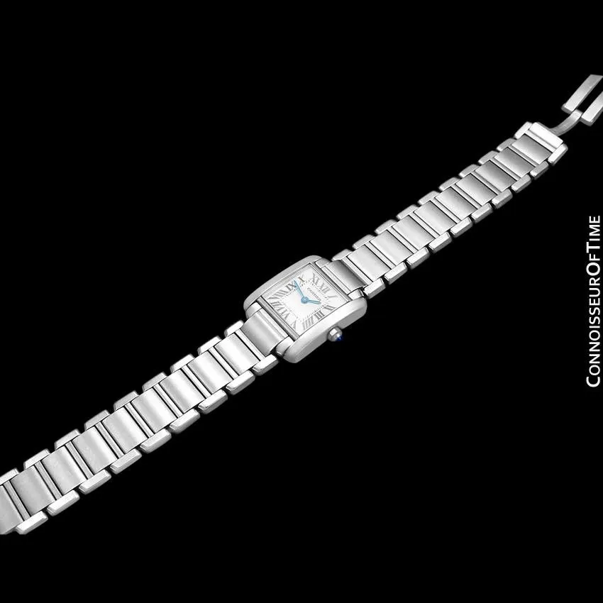 CARTIER Ladies Tank Francaise Stainless Steel Watch, W51008Q3 - Box & Papers