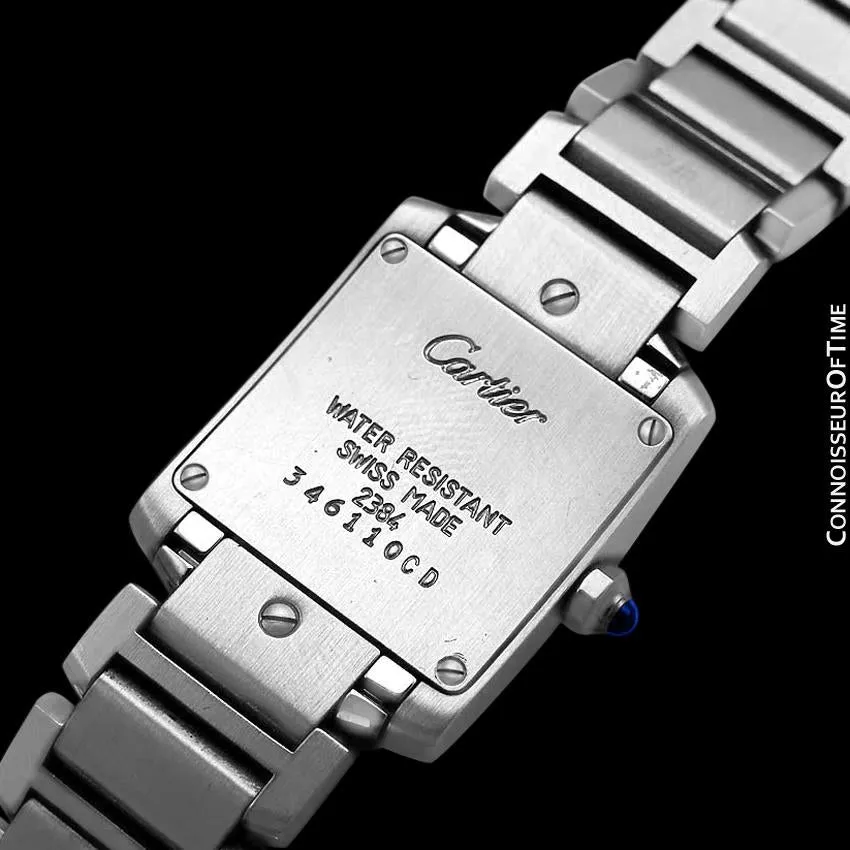 CARTIER Ladies Tank Francaise Stainless Steel Watch, W51008Q3 - Box & Papers