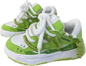 Casual Walking Shoes Y2k Aesthetic Cute Taller Women's Platform Sneakers Colorful Fashion Chunky Dad Sneakers Thick Sole