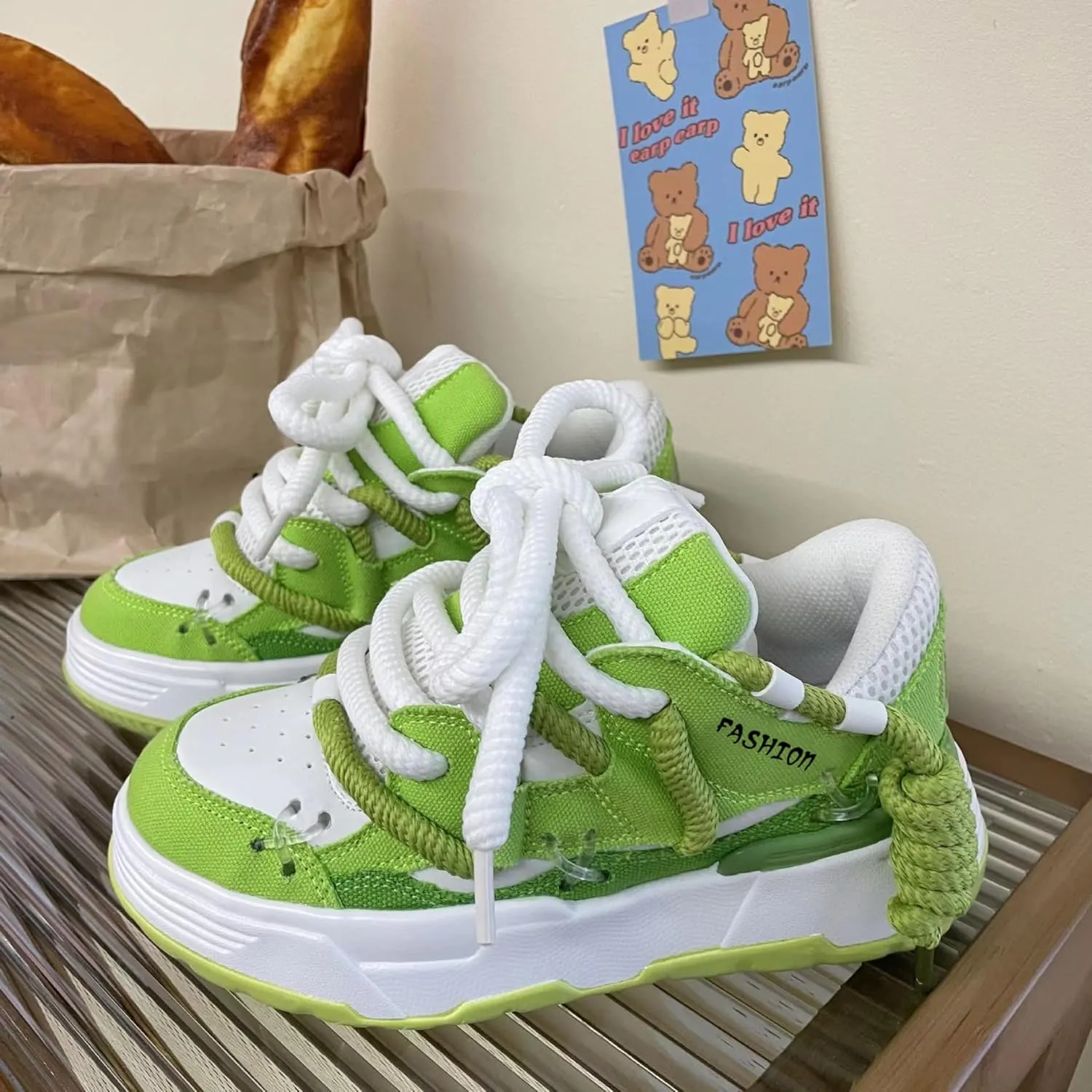 Casual Walking Shoes Y2k Aesthetic Cute Taller Women's Platform Sneakers Colorful Fashion Chunky Dad Sneakers Thick Sole
