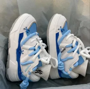 Casual Walking Shoes Y2k Aesthetic Cute Taller Women's Platform Sneakers Colorful Fashion Chunky Dad Sneakers Thick Sole