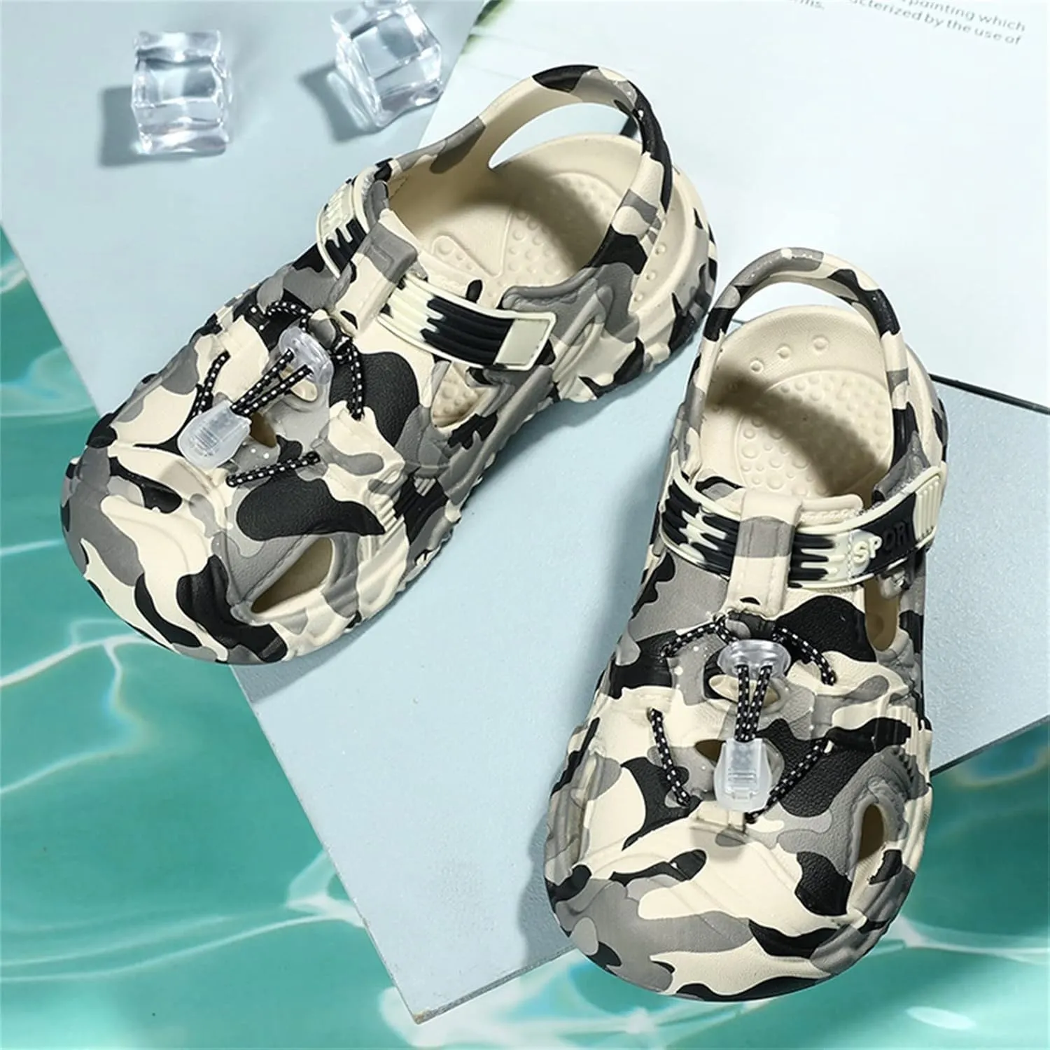 Children Slippers Cartoon Dinosaur Flat Bottom Home Breathable Beach Slippers Kids Indoor Girls Outdoor