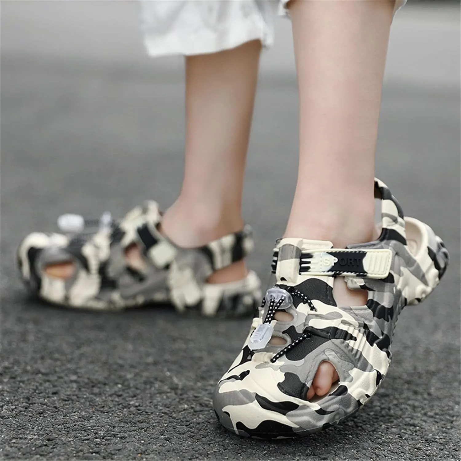 Children Slippers Cartoon Dinosaur Flat Bottom Home Breathable Beach Slippers Kids Indoor Girls Outdoor