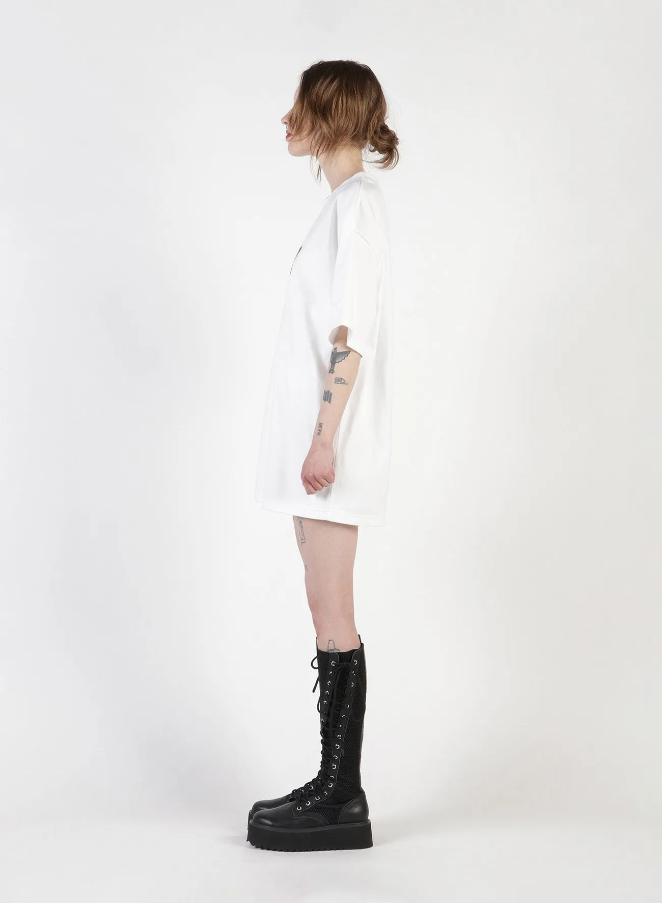Clock Print Oversized T-Shirt