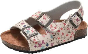 Comfortable Boys Kids Sandals Outdoor Shoes Rui Foot Spring And Summer Children Boys Girls Cork Sandals One Word Shoes Flip Flops Beach Double Ring