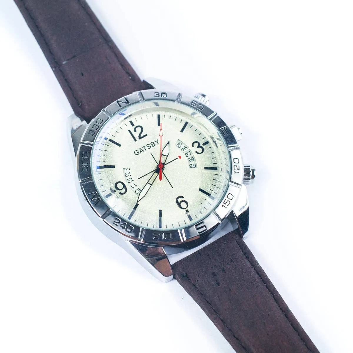 Cork watch man fashion Watch WA-409-B-BOX（with box）