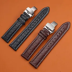 Crocodile Leather Quick Release Universal Replacement Watch Band