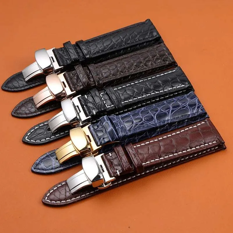 Crocodile Leather Quick Release Universal Replacement Watch Band