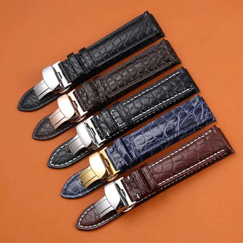 Crocodile Leather Quick Release Universal Replacement Watch Band