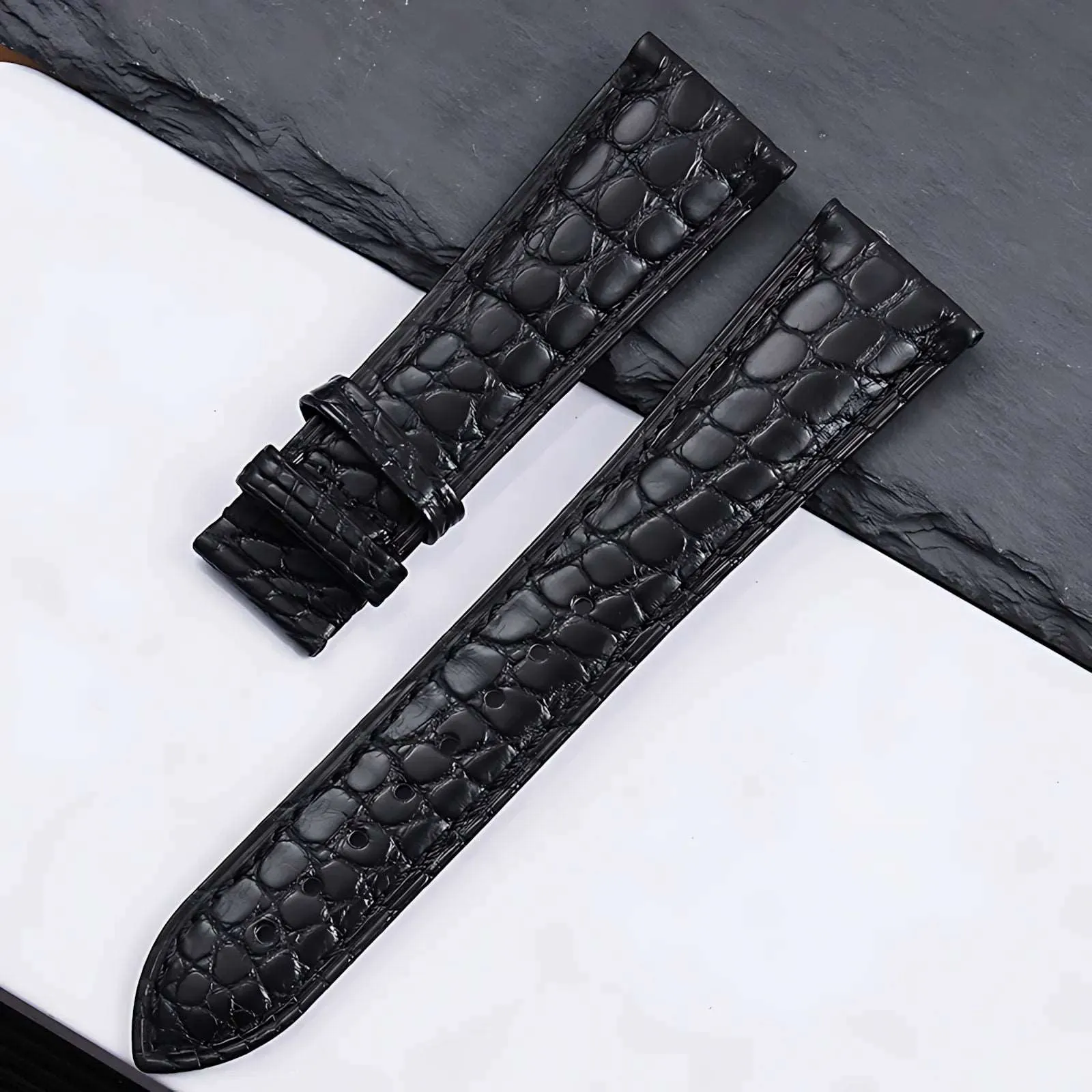 Crocodile Leather Quick Release Universal Replacement Watch Band