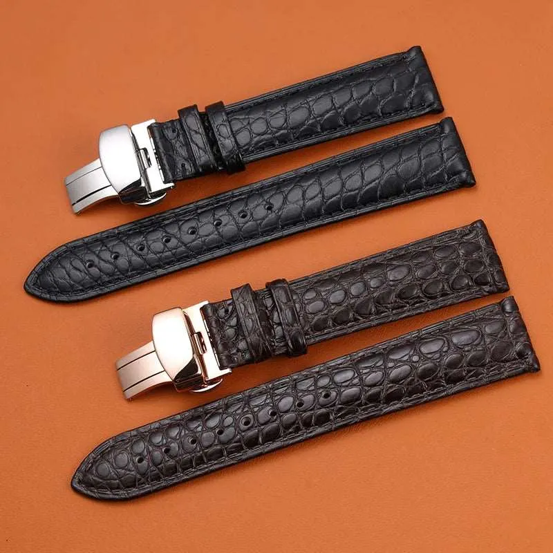 Crocodile Leather Quick Release Universal Replacement Watch Band