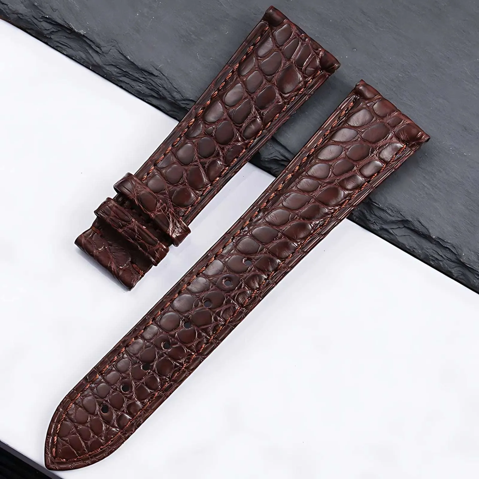Crocodile Leather Quick Release Universal Replacement Watch Band