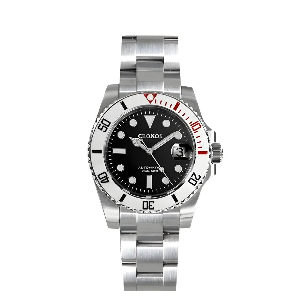 Cronos Submariner No Date Full Lume Luxury Homage Watches