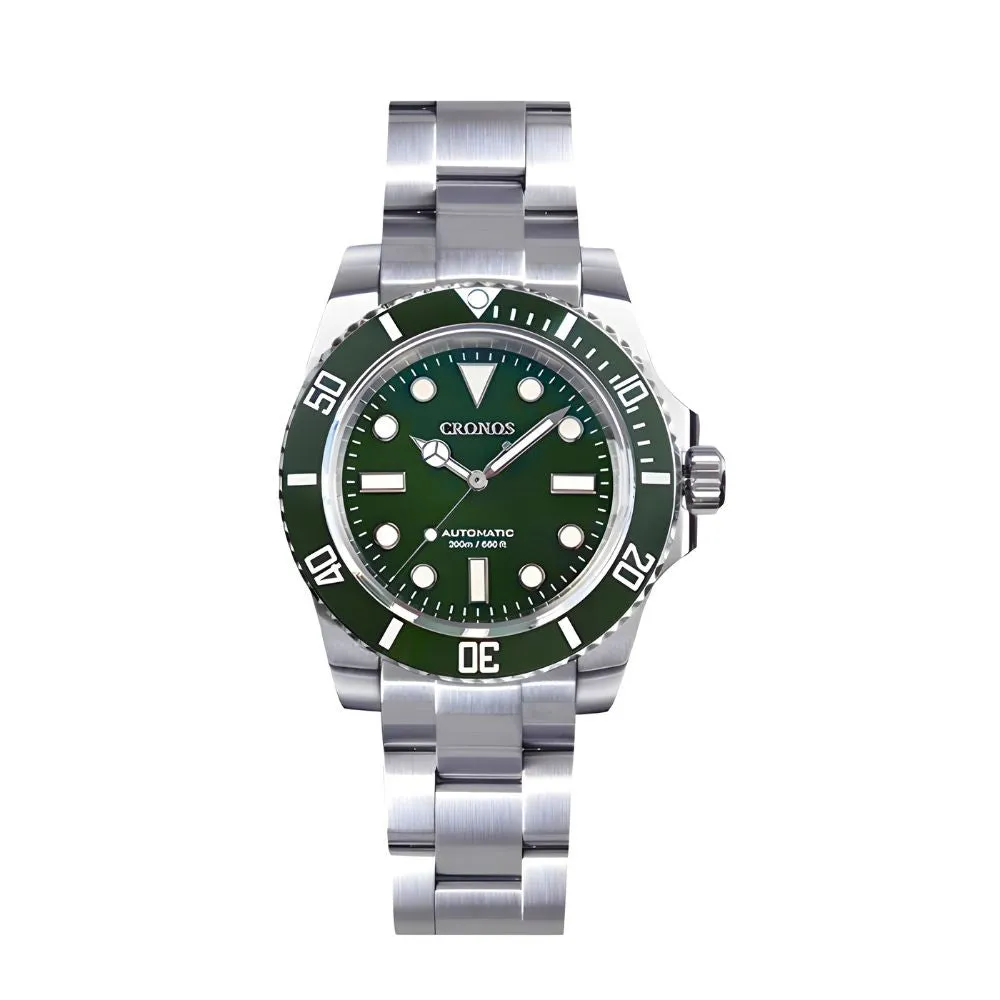 Cronos Submariner No Date Full Lume Luxury Homage Watches