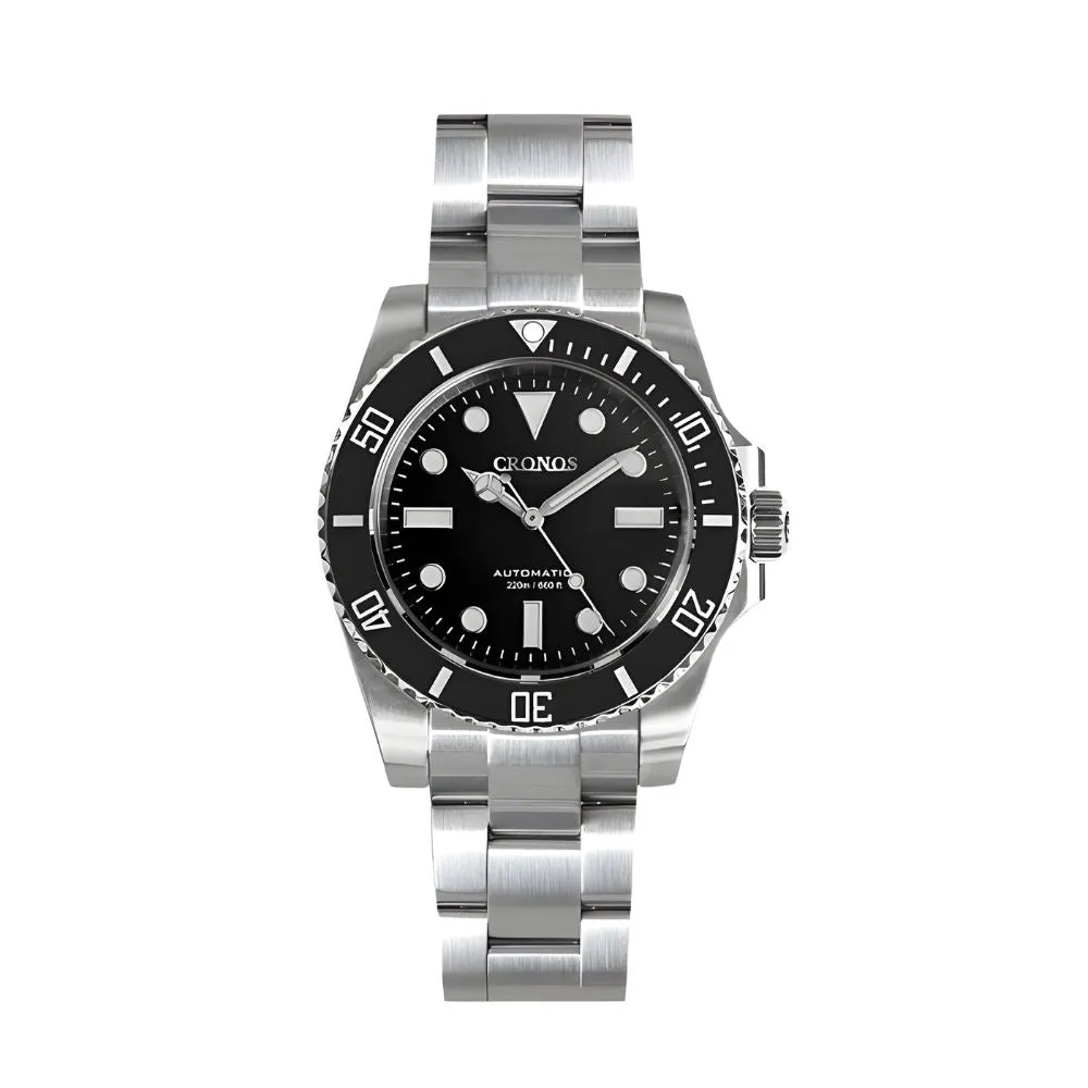 Cronos Submariner No Date Full Lume Luxury Homage Watches