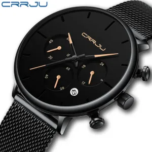 CRRJU-ساعة يد كوارتز لرجال الأعمال, ساعة يد . CRRJU Business Quartz Watch, 2271 Stainless Steel