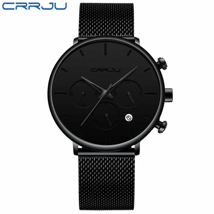 CRRJU-ساعة يد كوارتز لرجال الأعمال, ساعة يد . CRRJU Business Quartz Watch, 2271 Stainless Steel