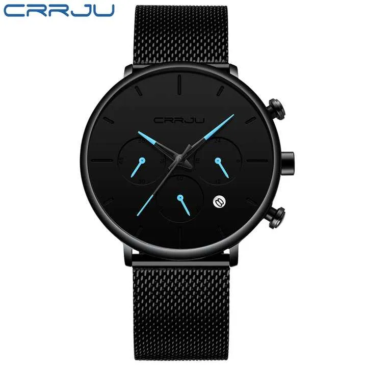 CRRJU-ساعة يد كوارتز لرجال الأعمال, ساعة يد . CRRJU Business Quartz Watch, 2271 Stainless Steel