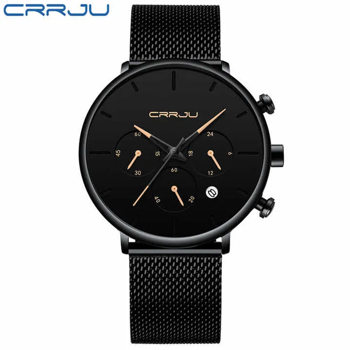 CRRJU-ساعة يد كوارتز لرجال الأعمال, ساعة يد . CRRJU Business Quartz Watch, 2271 Stainless Steel