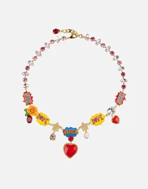 Crystal Embellished Necklace