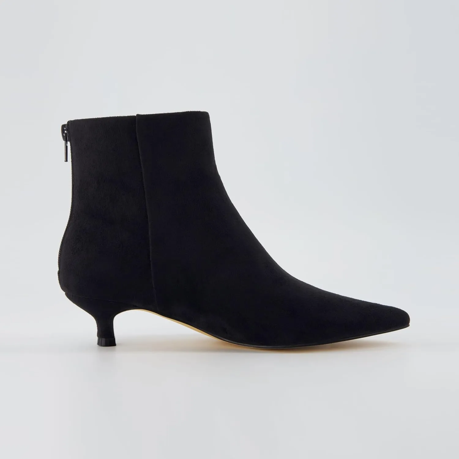 CUSHIONAIRE Women's Barbi Kitten Heel Bootie  Memory Foam, Wide Widths Available
