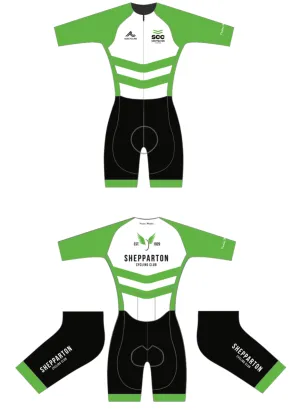 Custom Core Short Sleeve Skin Suit (White / Pockets) - Shepparton CC