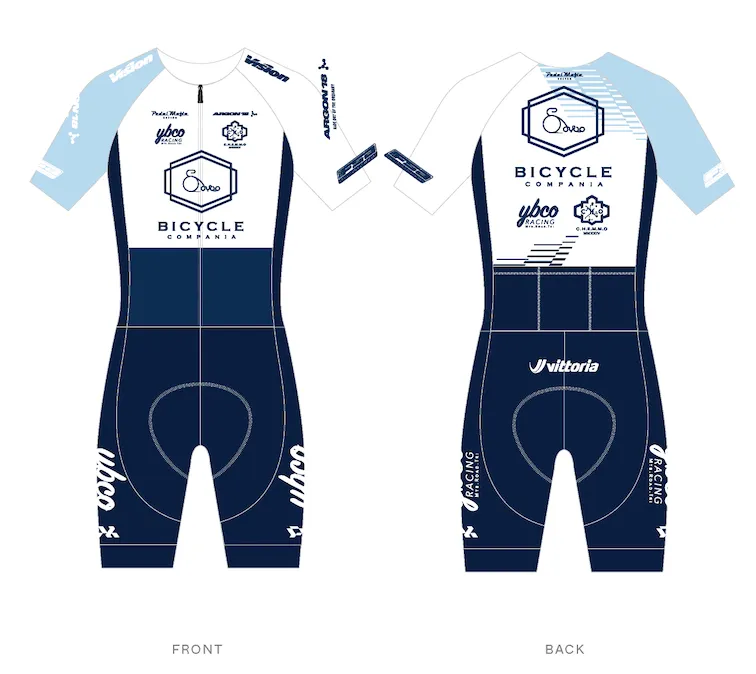 Custom Male Pro Short Sleeve Skin Suit YBCO