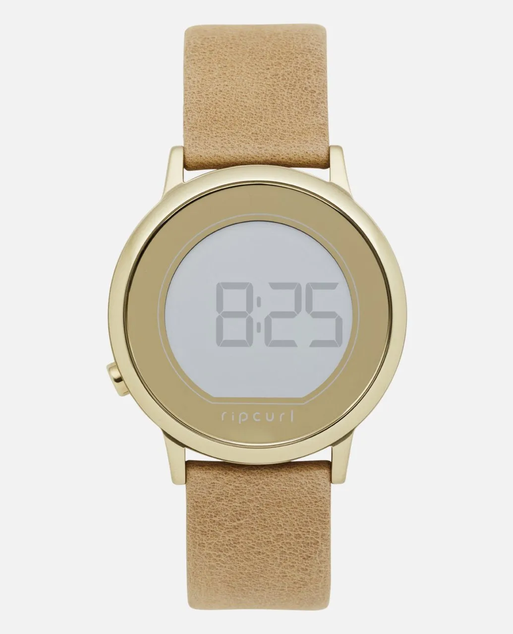 Daybreak Digital Gold Leather Watch - Gold