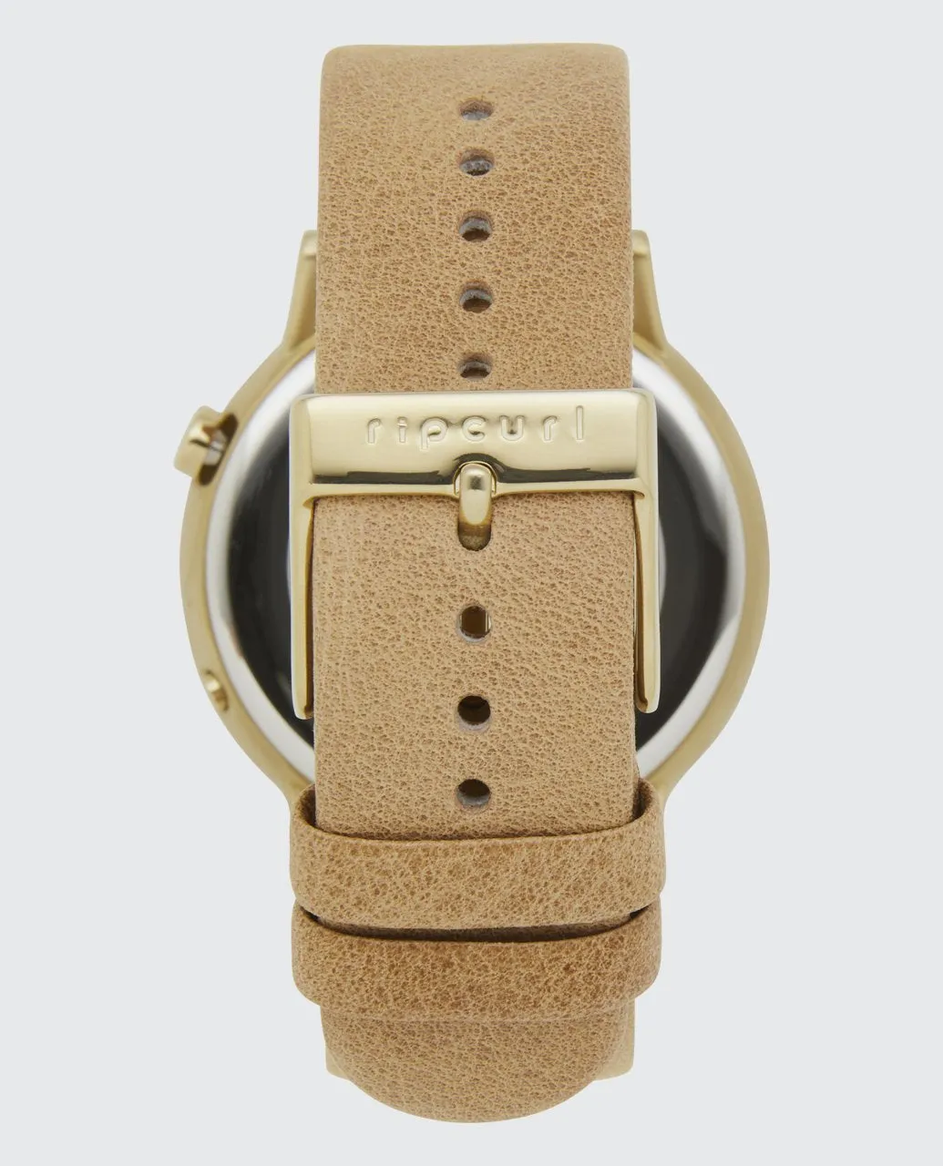 Daybreak Digital Gold Leather Watch - Gold