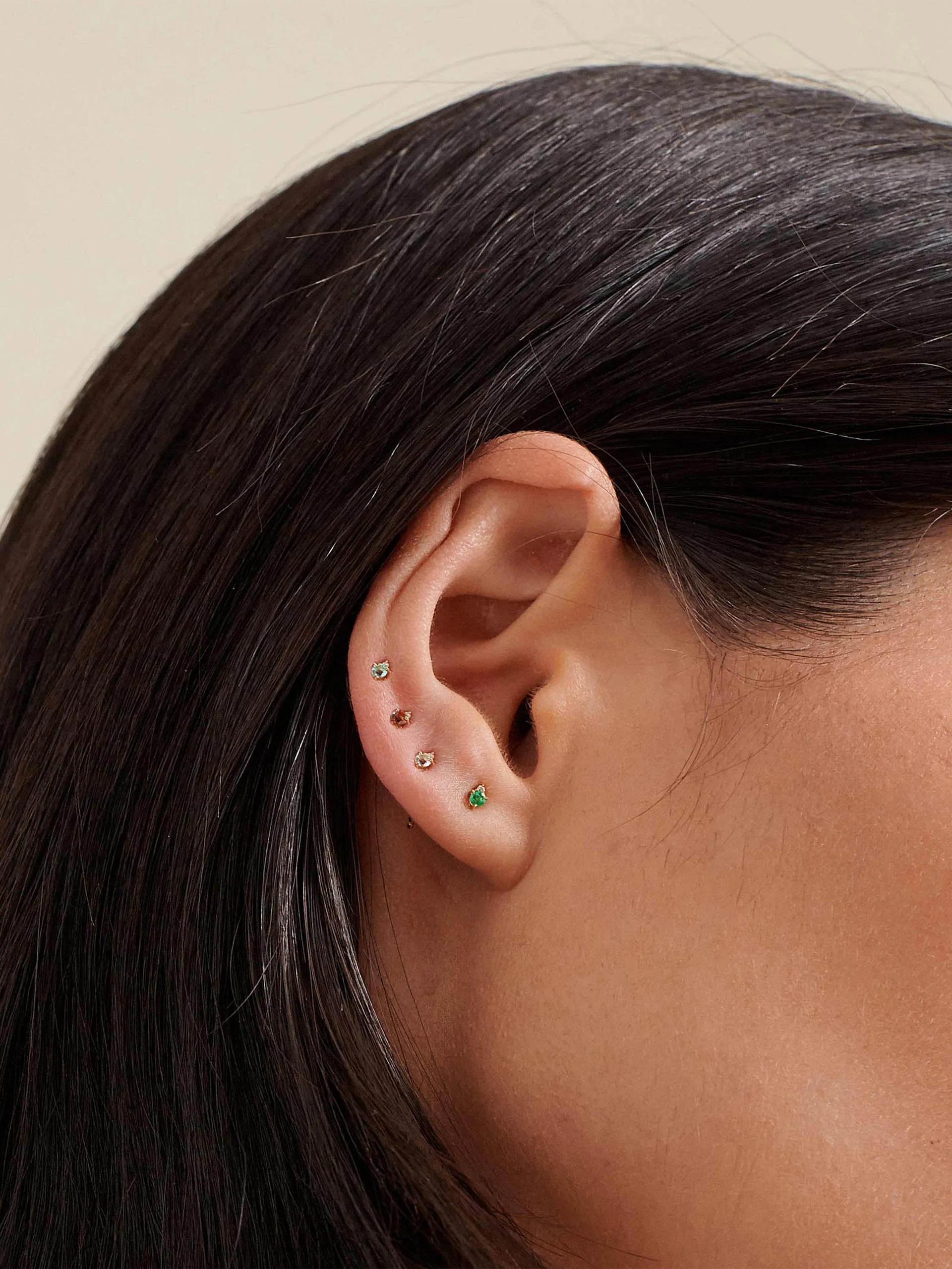 Diamond stud earrings